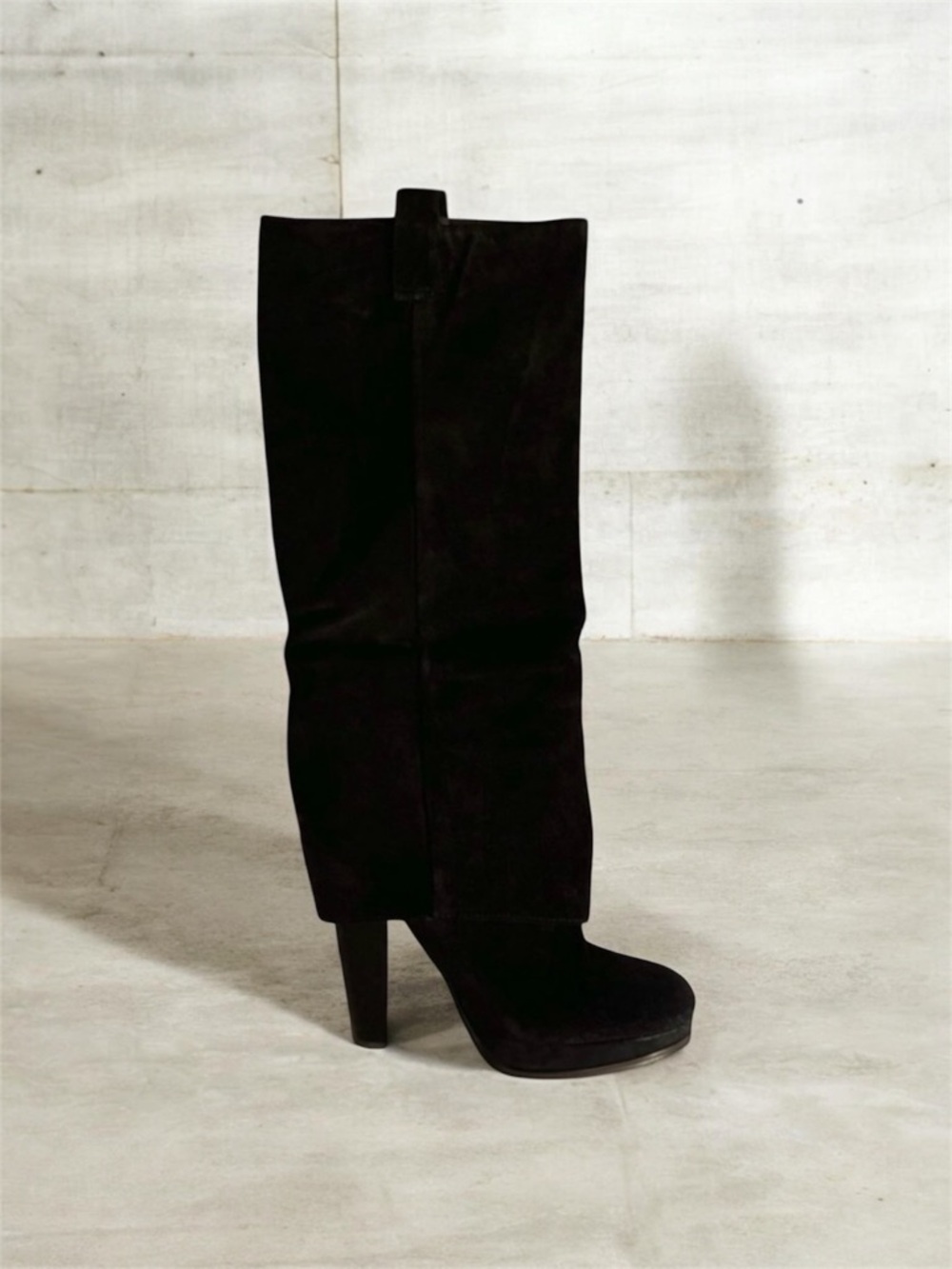 ASH Eden Black Women's Knee-High Suede Boots SZ 38